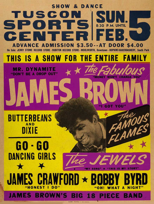 1967 JAMES BROWN 12 x 16