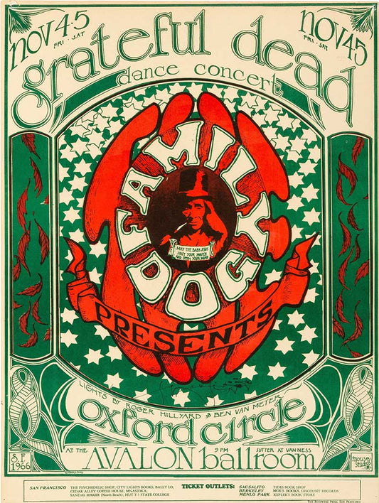 1966 GRATEFUL DEAD 12 x 16