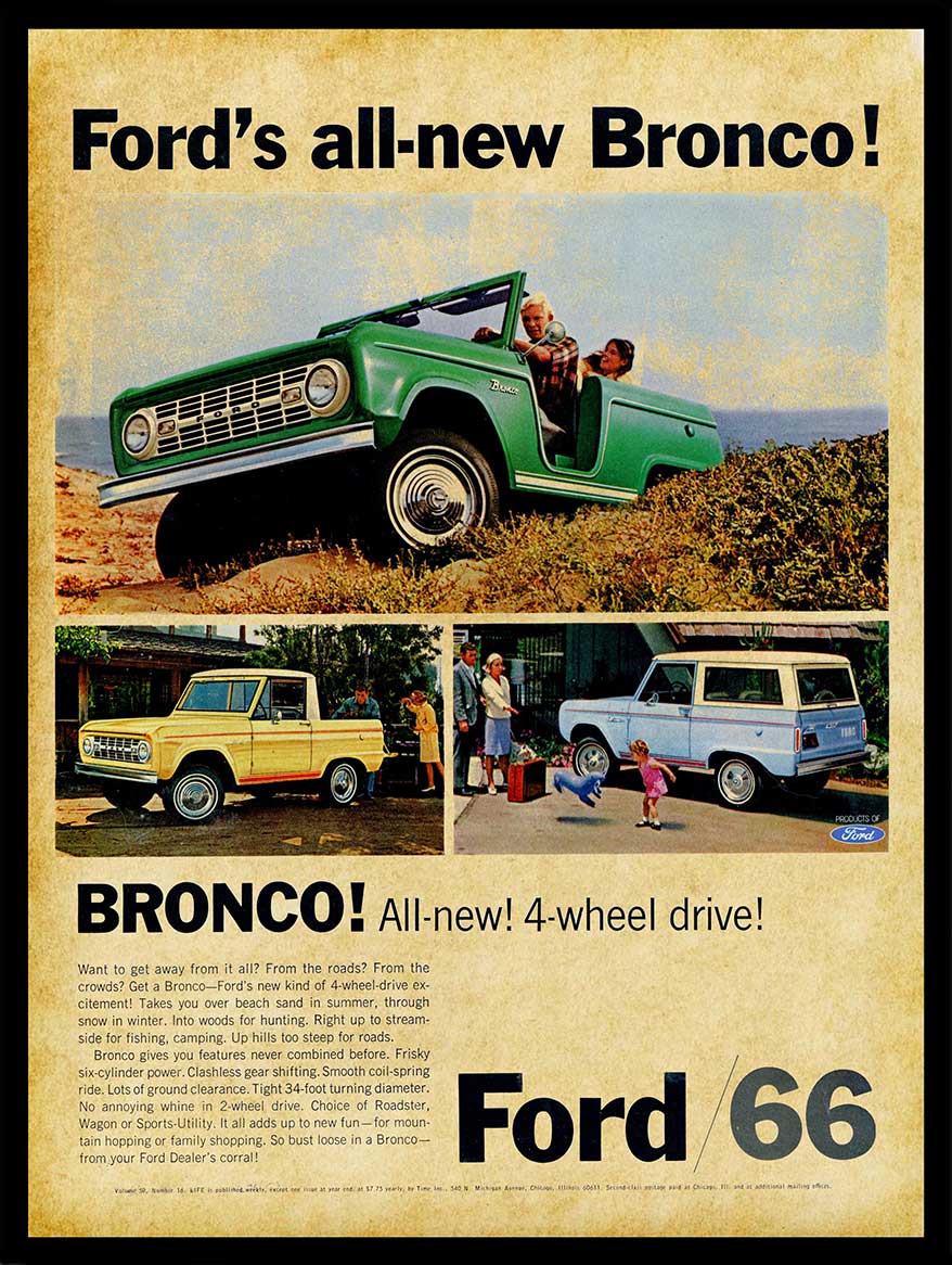 1966 BRONCO 10 12 x 16