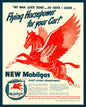 MOBIL GAS AD FLYING HORSEPOWER 24 x 30