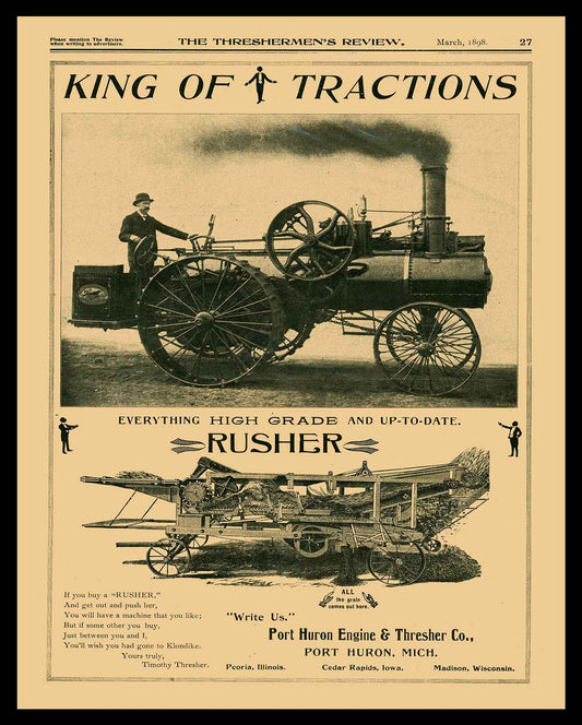 PORT HURON TRACTOR AD 24 x 30