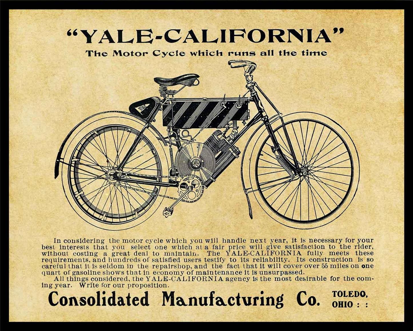 STUKA 1906 YALE 30 x 24