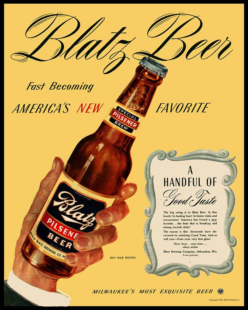 BLATZ BEER 24 x 30