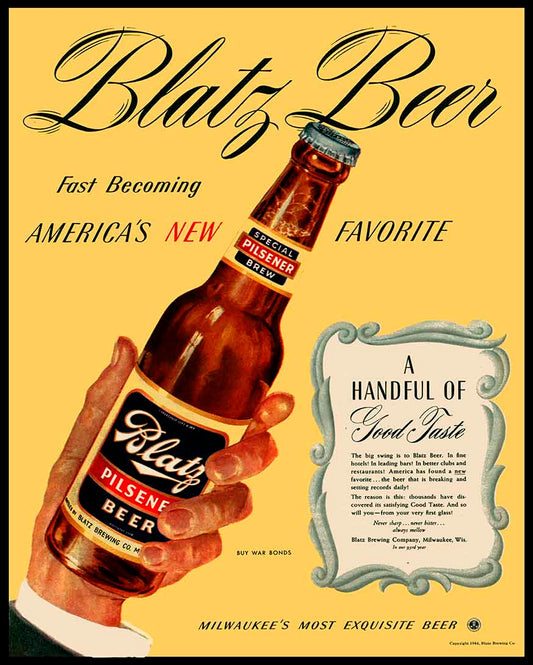 BLATZ BEER 24 x 30
