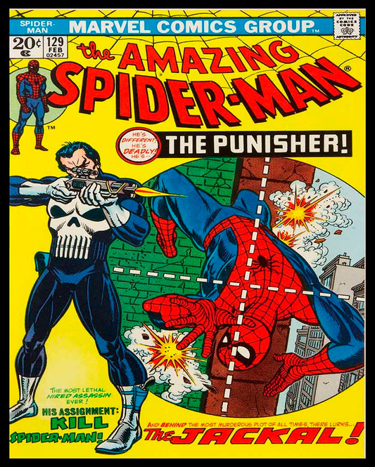 SPIDER MAN PUNSIHER 24 x 30