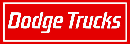 DODGE TRUCKS RED 36 x 12