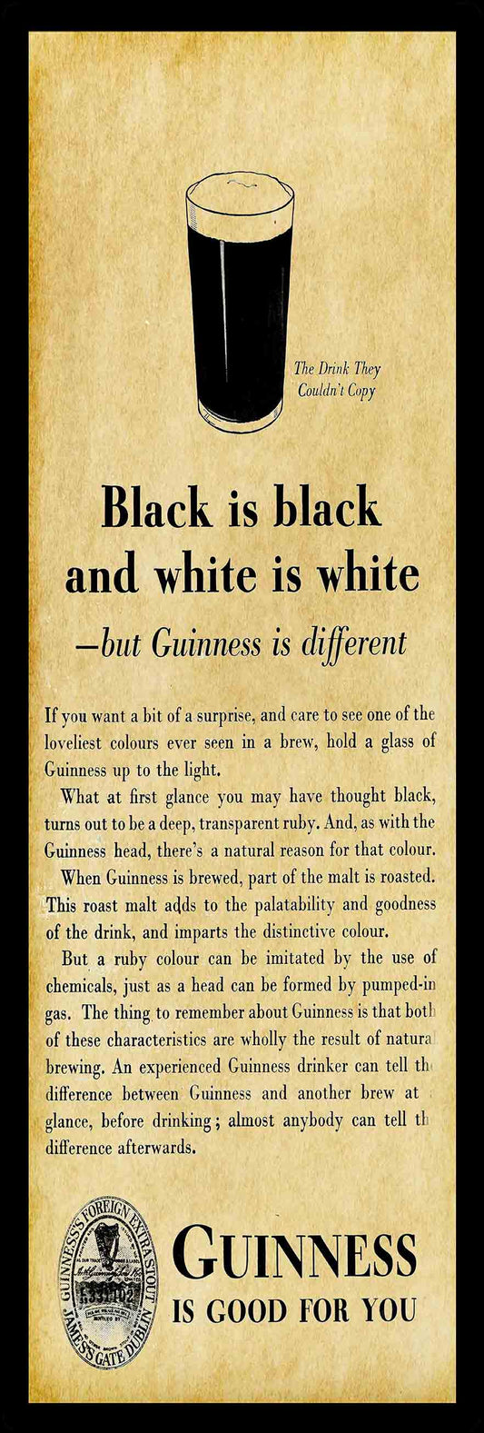 1936 GUINNESS 12 x 36