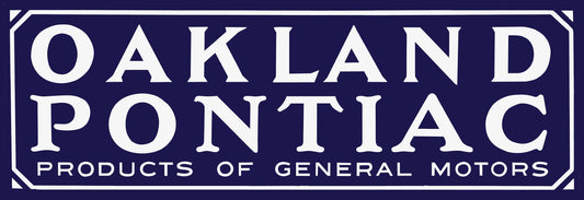 OAKLAND POINTIAC 36 x 12
