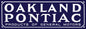 OAKLAND POINTIAC 36 x 12
