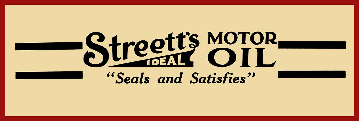 1922 STREETS MOTOR OIL 36 x 12