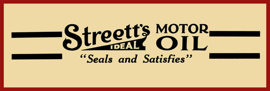 1922 STREETS MOTOR OIL 36 x 12