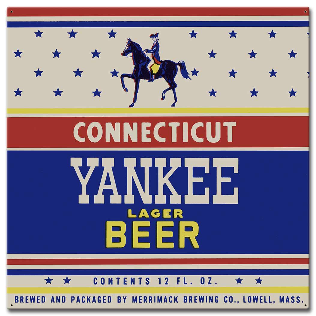 CONNECTICUT YANKEE LAGER 28 x 28