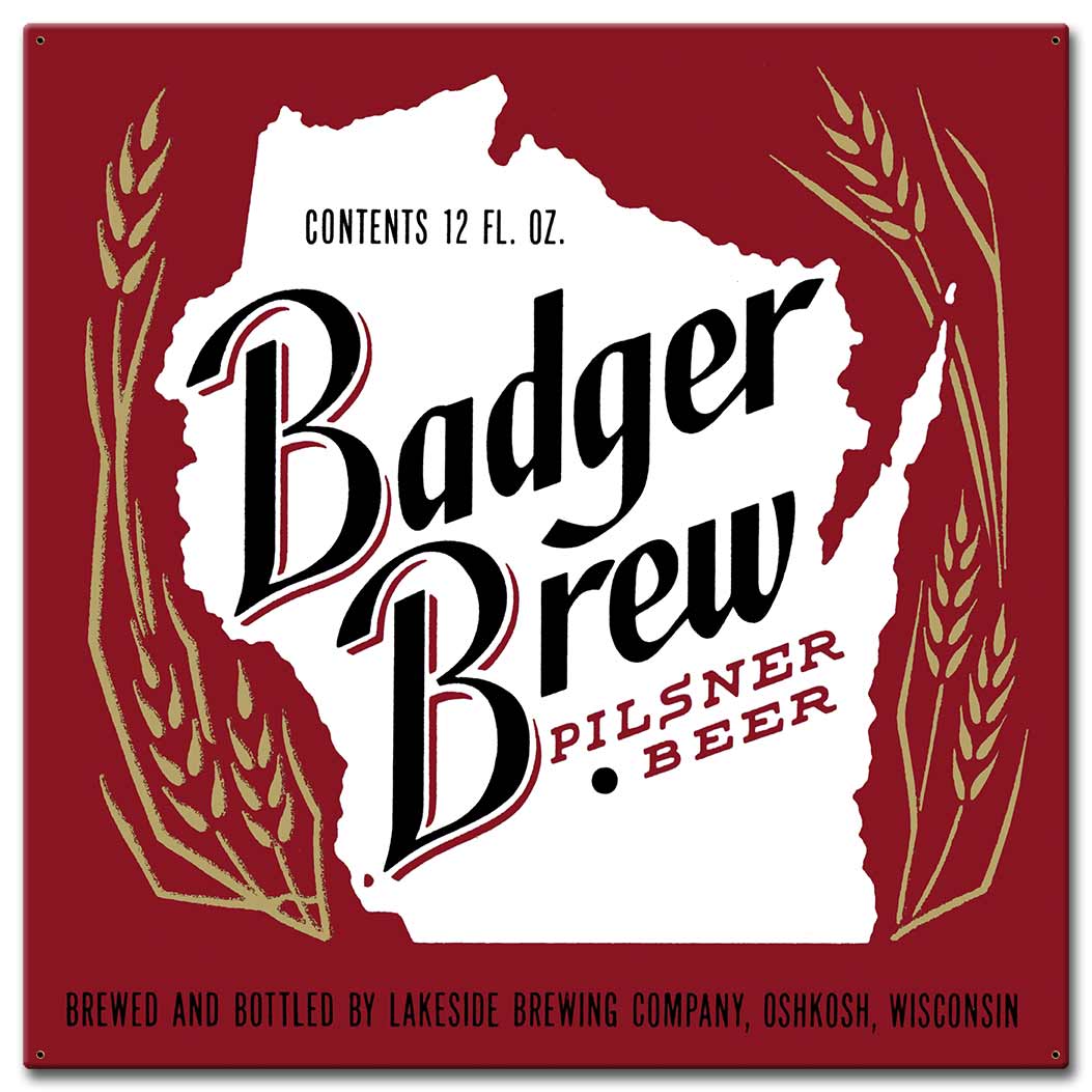 BADGER BREW PILSNER 28 x 28
