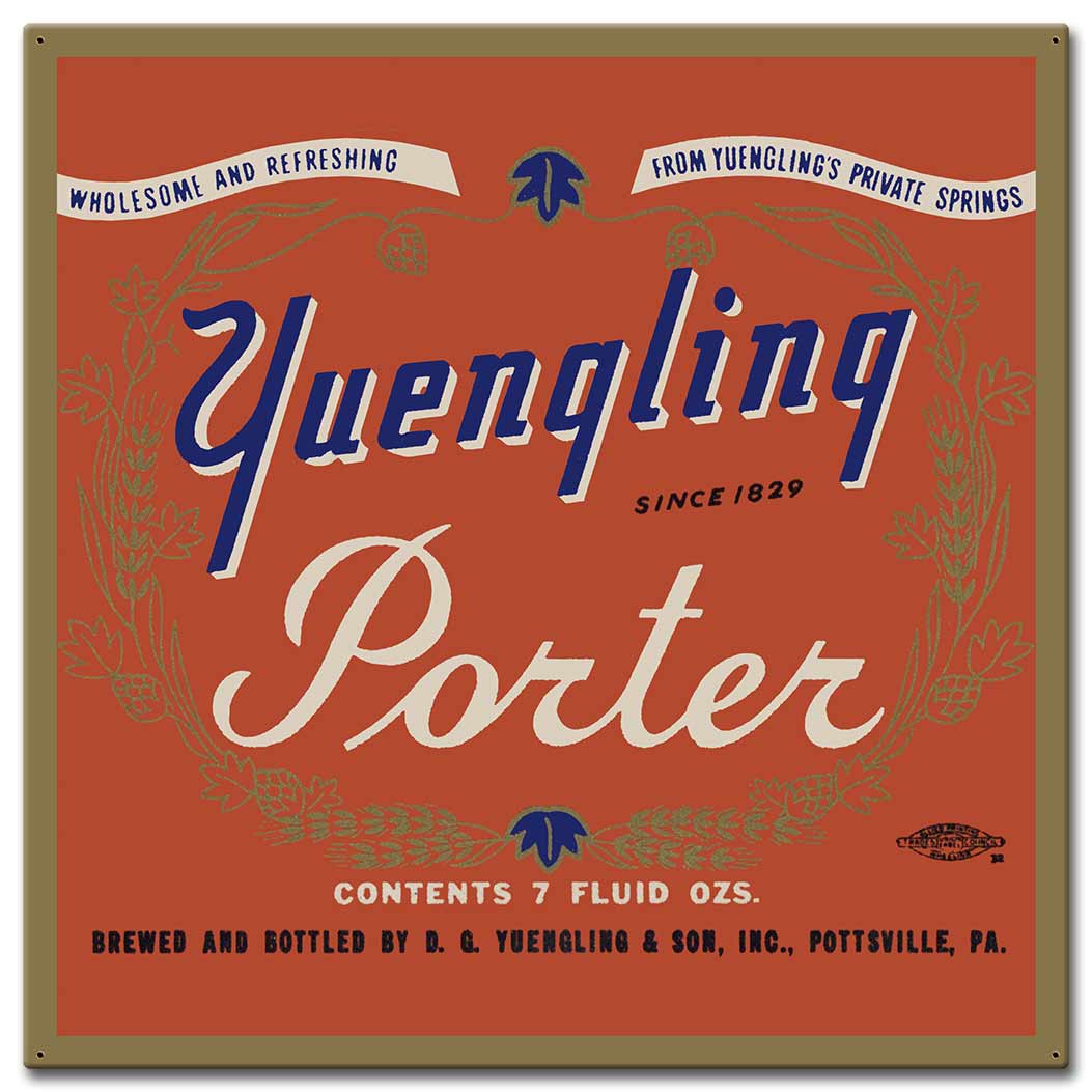 YUENGLING PORTER 28 x 28