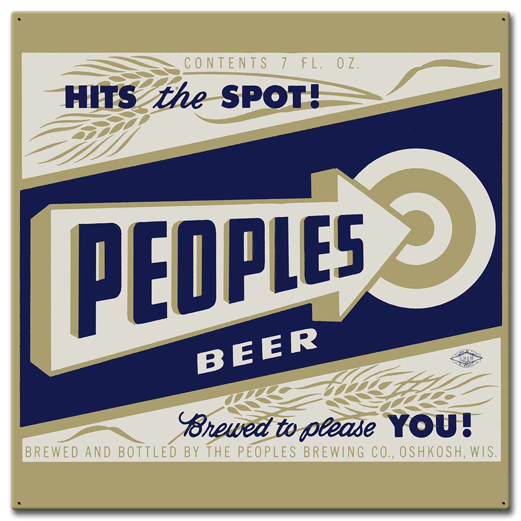 PEOPLES BEER 28 x 28
