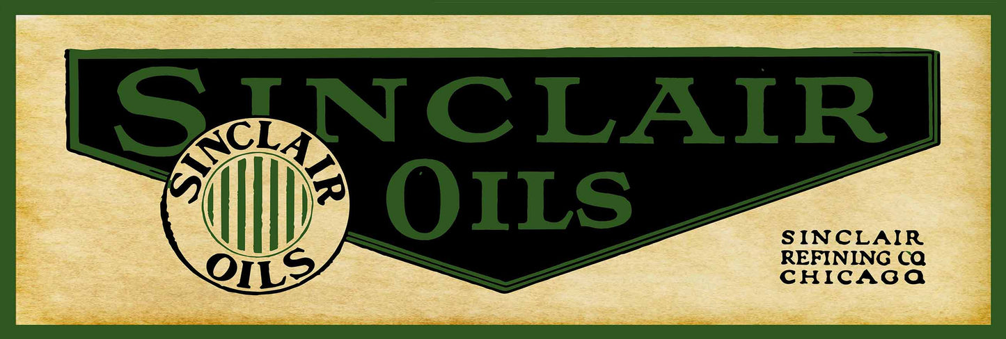 1921 SINCLAIR OILS 36 x 12