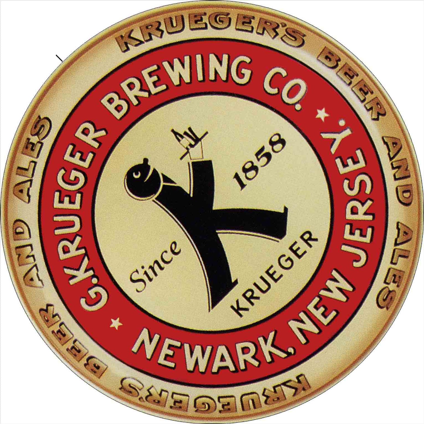 G KRUEGER BREWING CO 28 x 28