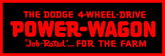 DODGE POWER WAGON 36 x 12