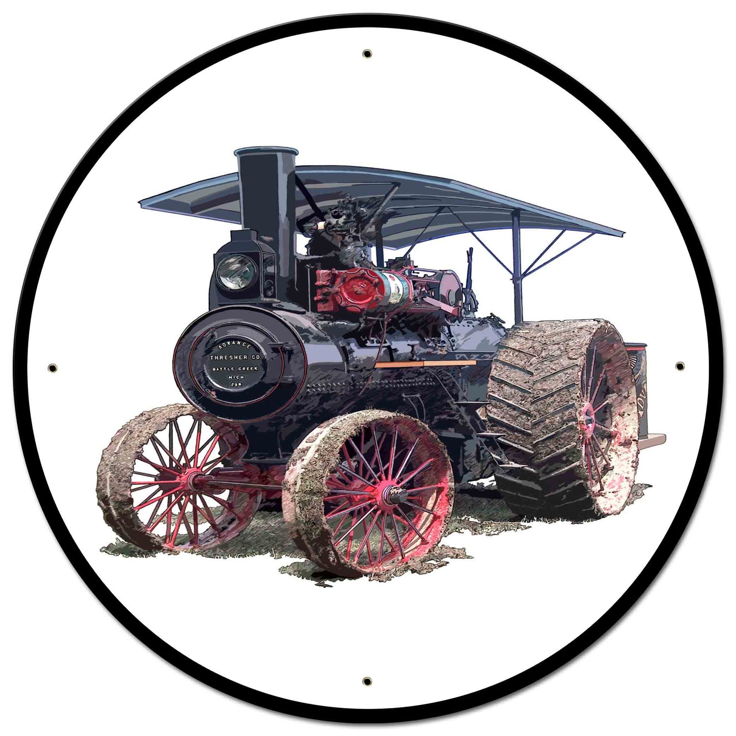 ADVANCE STEAM TRACTION 28 x 28