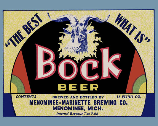 MENOMINEE BROCK BEER 30 x 24