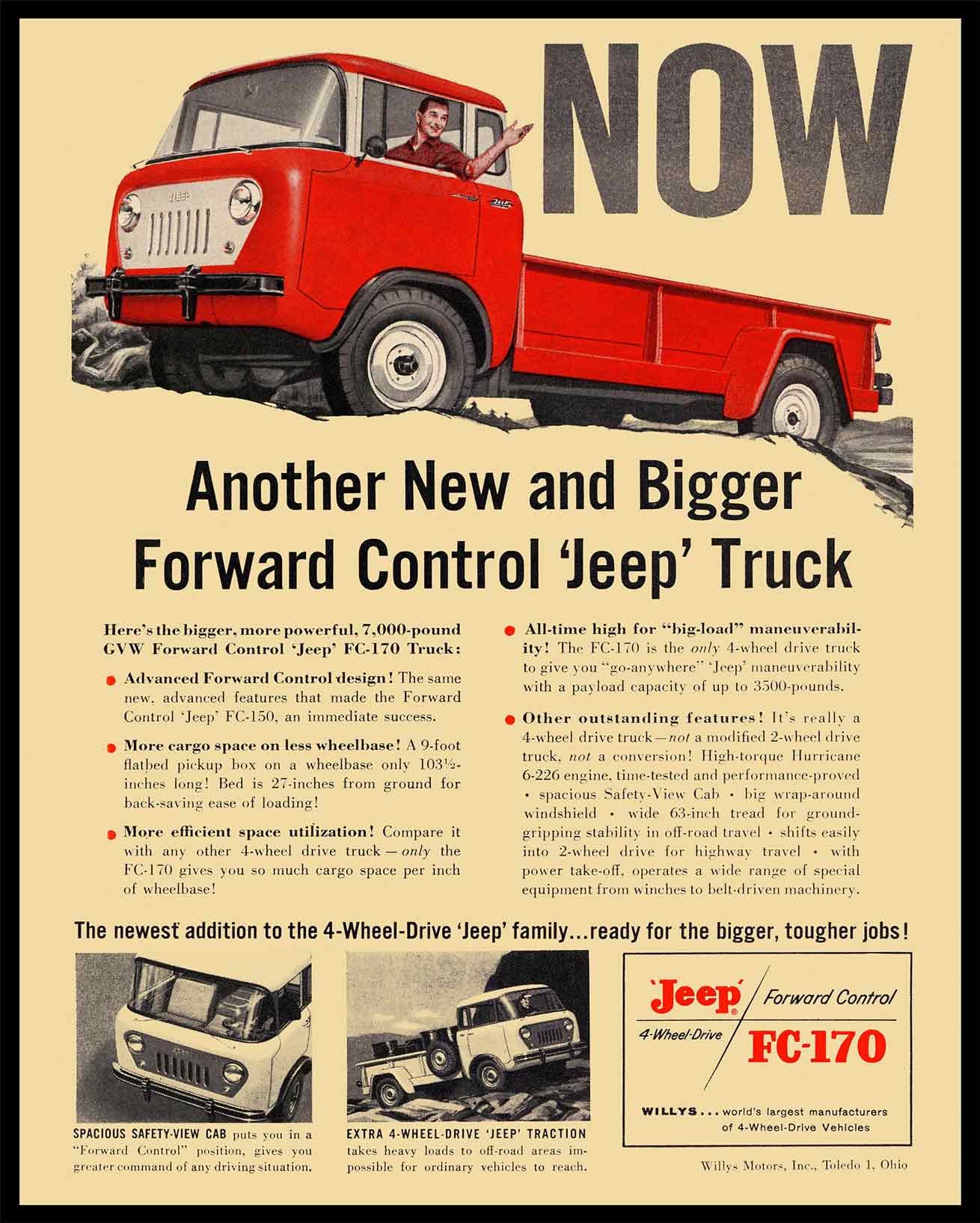 YANKEE 1957 JEEP FC 170 24 x 30