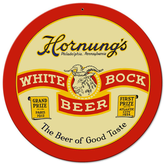 HORNUNGS WHITE BOCK BEER 14 x 14