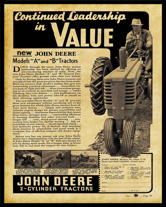 1938 JOHN DEERE 24 x 30