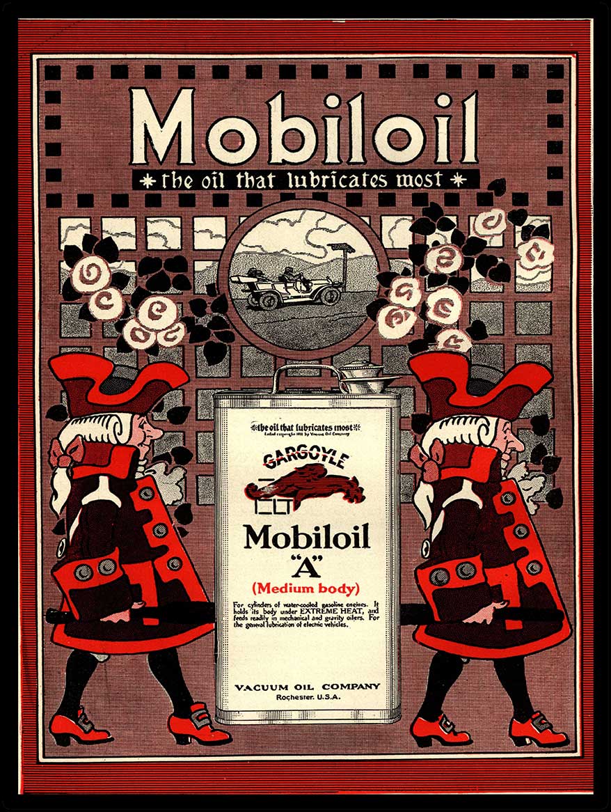 1911 MOBIL OIL 12 x 16