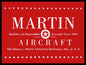 1939 MARTIN AIRCRAFT BLACK 16 x 12