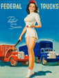 FEDERAL TRUCKS PERFECT SERVICE 12 x 16