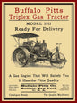 GOLF 1910 BUFFALO PITTS RED 12 x 16