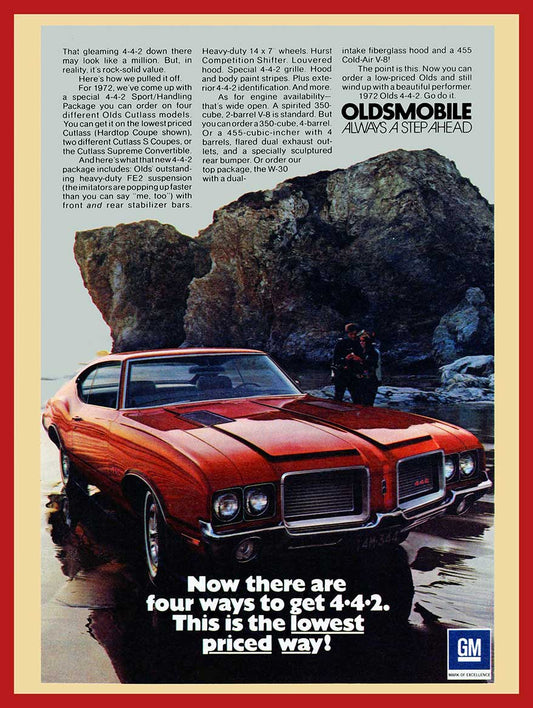 1972 OLDS 442 12 x 16