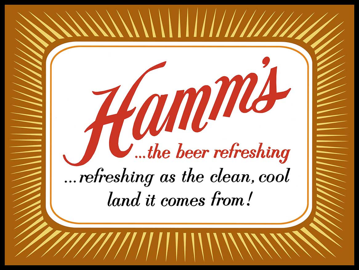 HAMMS GOLD BLACK 16 x 12