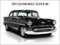 1955 OLDSMOBILE SUPER 88 16 x 12