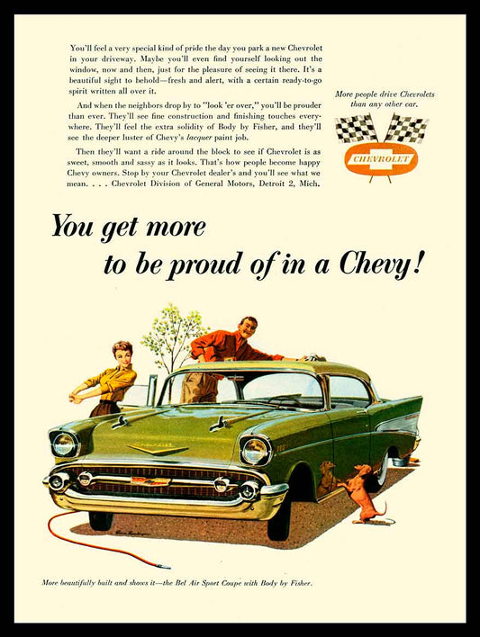 1957 CHEVROLET BELAIR 5 12 x 16