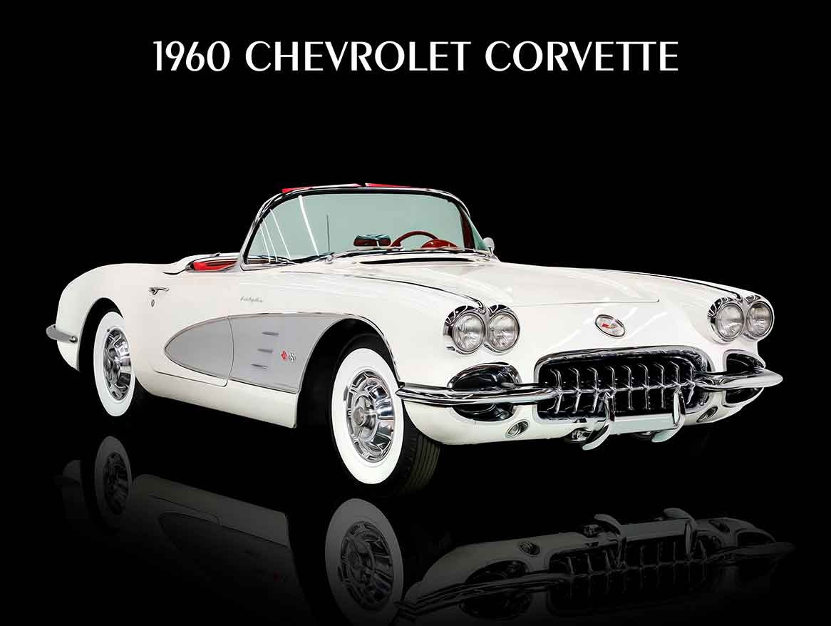1960 CHEVROLET CORVETTE 16 x 12
