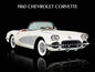 1960 CHEVROLET CORVETTE 16 x 12