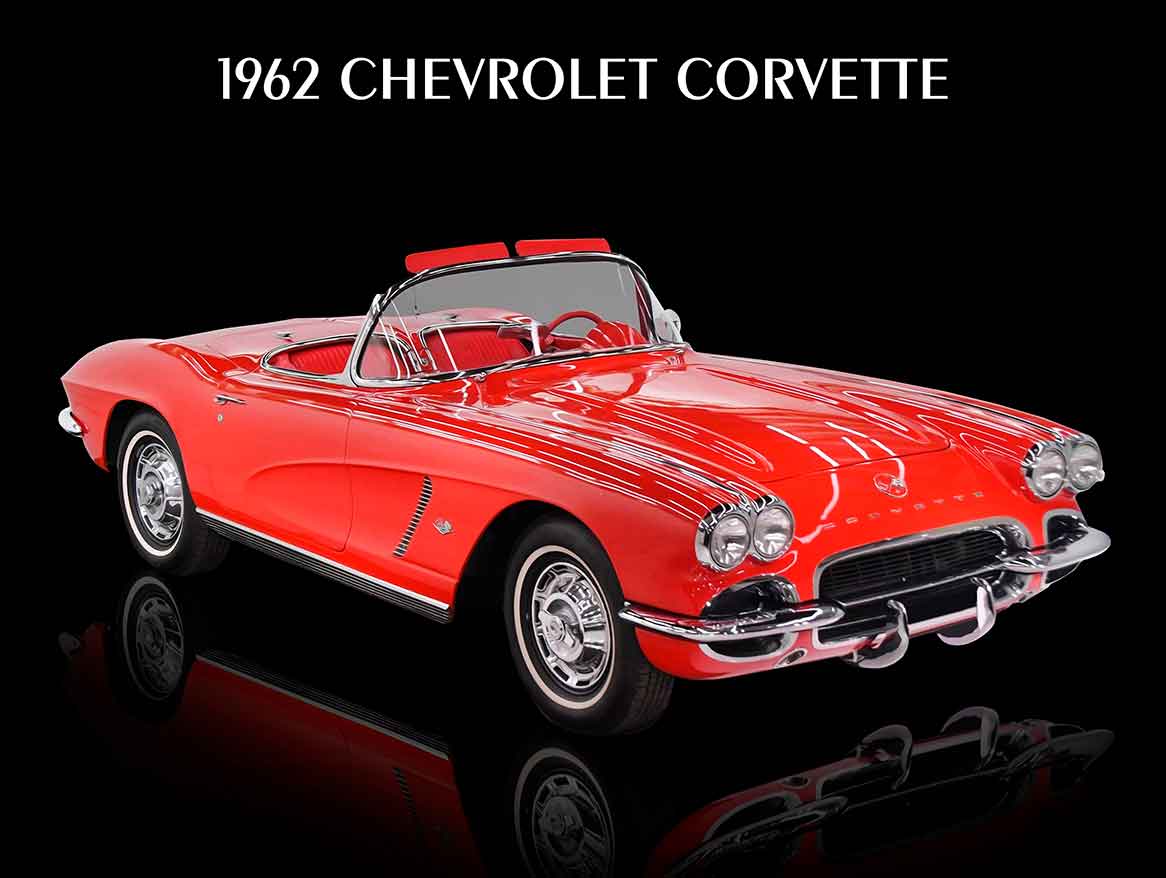1962 CHEVROLET CORVETTE 16 x 12