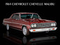 1964 CHEVROLET CHEVELLE MALIBU 16 x 12