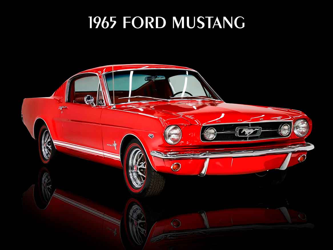 1965 FORD MUSTANG 16 x 12