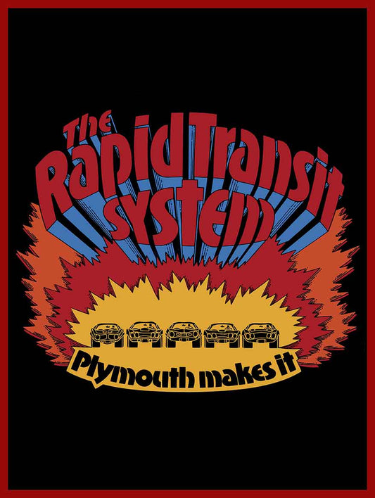 1970 PLYMOUTH RTS RED 12 x 16