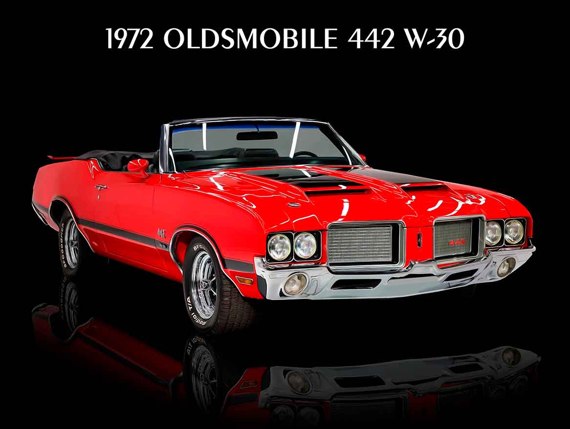 1972 OLDSMOBILE 442 W30 16 x 12