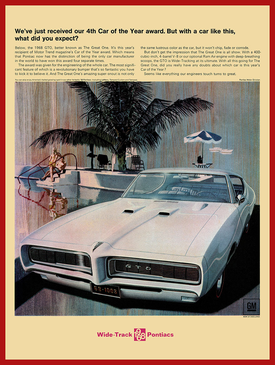 PONTIAC 11 RED 12 x 16