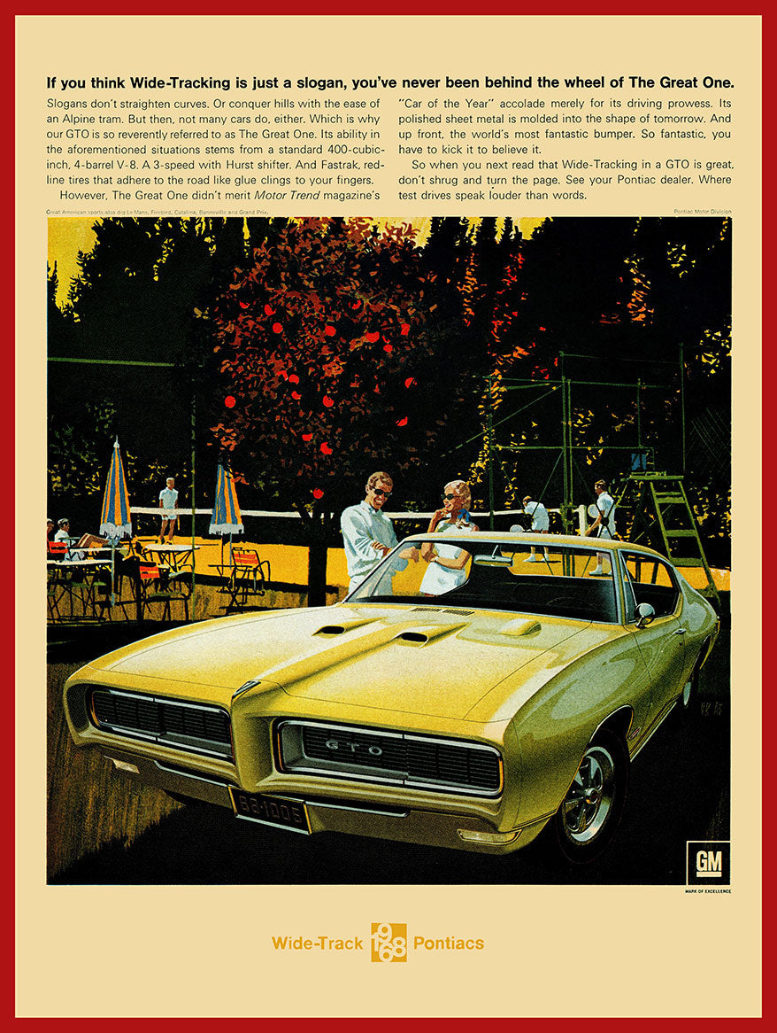 PONTIAC 12 RED 12 x 16