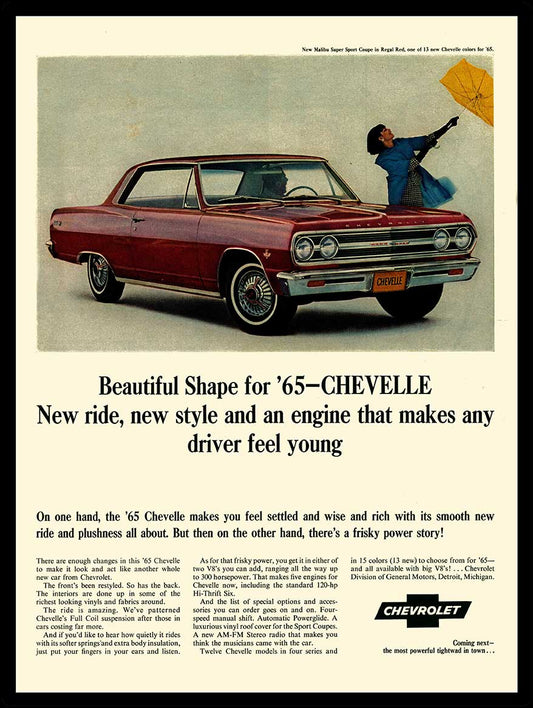 CHEVROLET 65 CHEVELLE 12 x 16