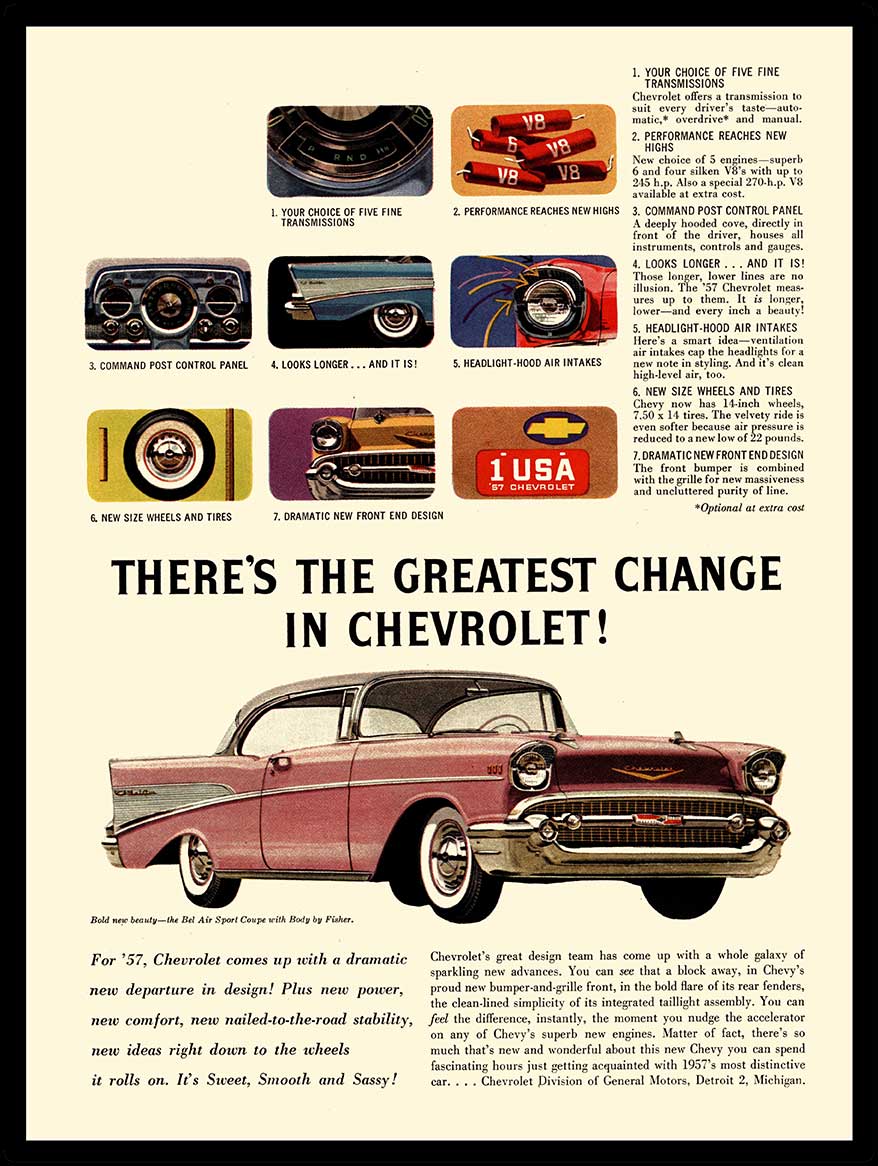 57 CHEVROLET 12 x 16