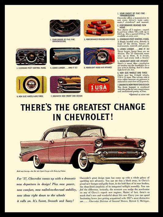 57 CHEVROLET 12 x 16