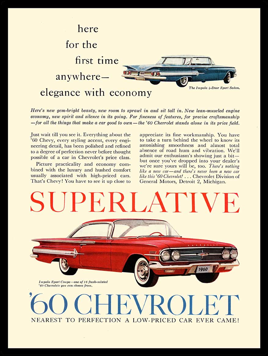 60 CHEVROLET 12 x 16