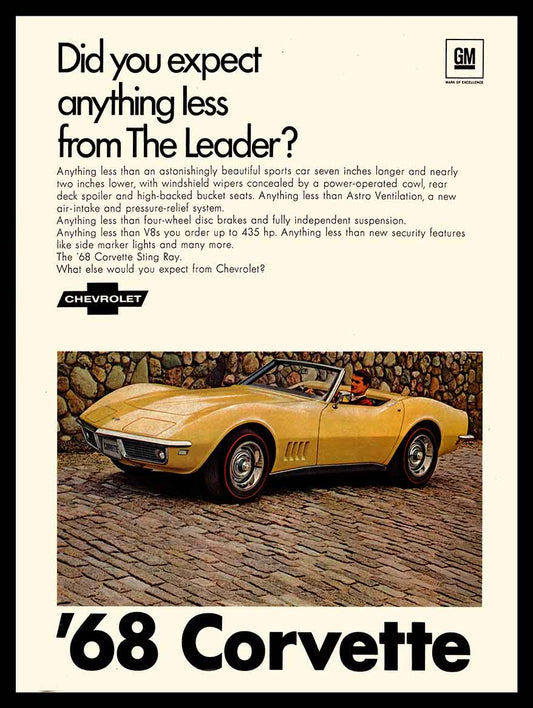 CORVETTE 1968 12 x 16