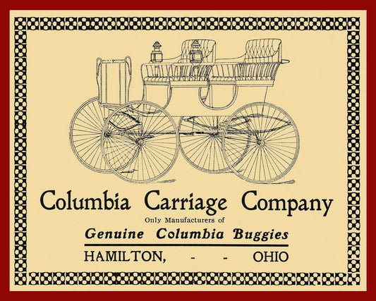 VICTOR 1905 COLUMBIA 1 RED 30 x 24